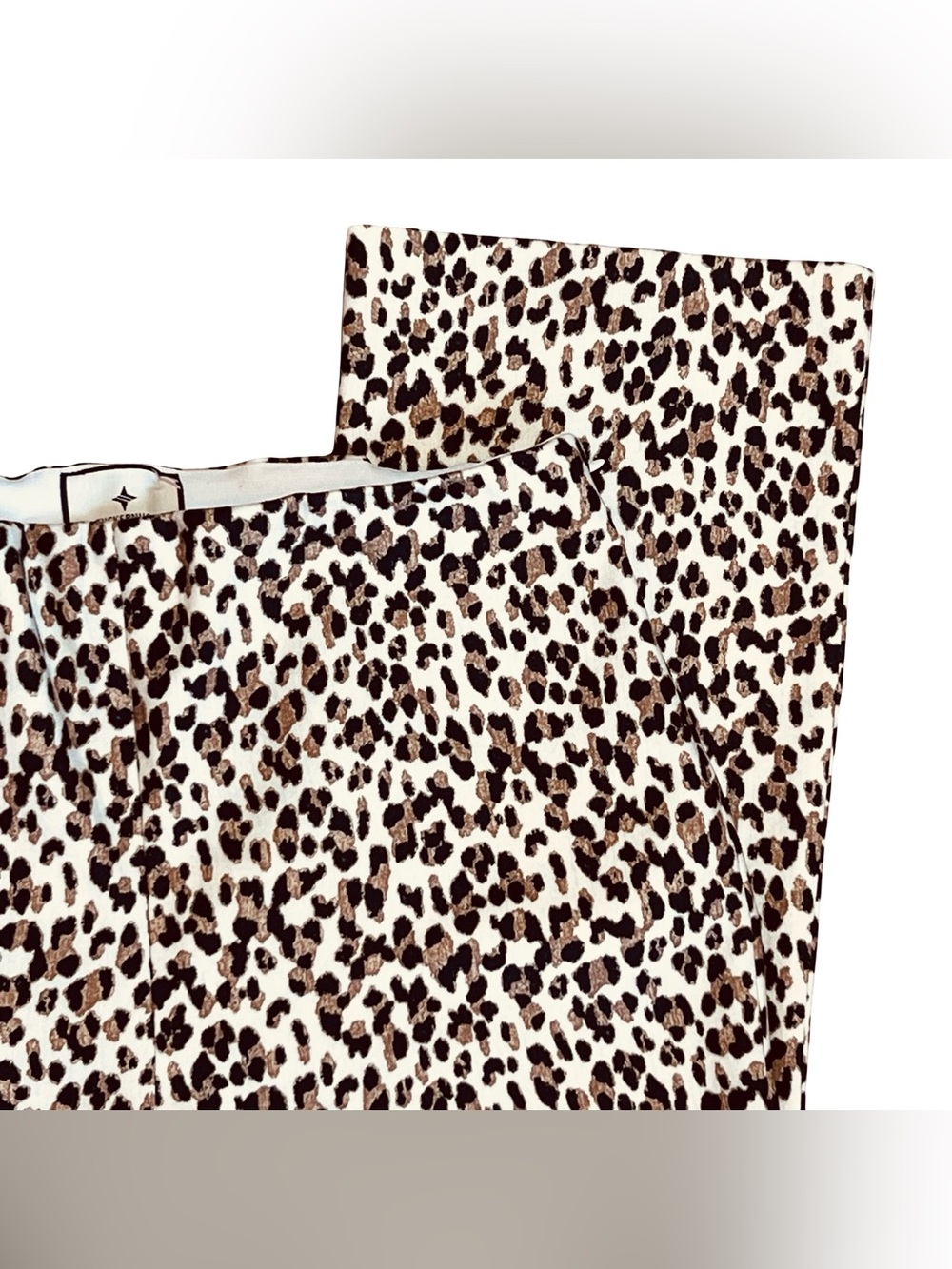 Tuckernuck Women’s Sz L Leopard Crop Flare Pants Ashford Pull On - Picture 5 of 15
